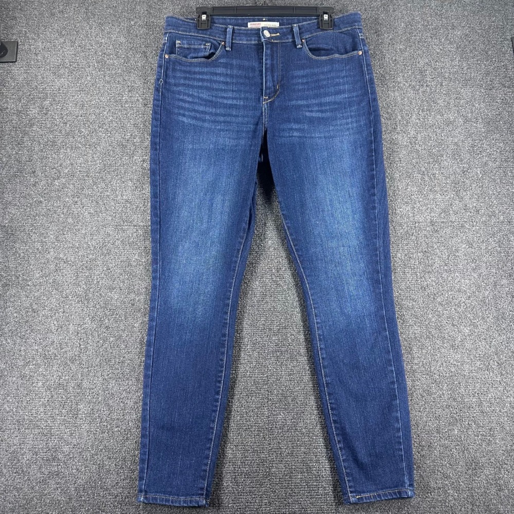 Levi's Signature Jeans Womens 12M 31x30 Blue High Rise Skinny Denim